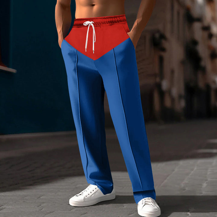 Men's stylish sweatpants with innovative cut and side pockets Lisslune