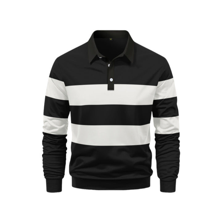 Men's Polo Shirt with sporty stripe design Lisslune