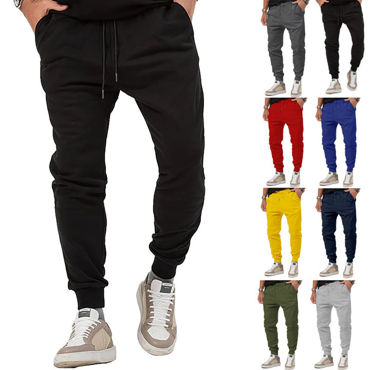 Men's sporty jogging pants with adjustable drawstring and elastic cuffs Lisslune