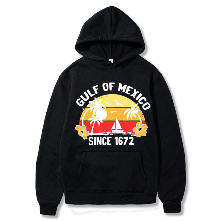 Women's hoodie with creative beach motif and high-quality fabric Lisslune