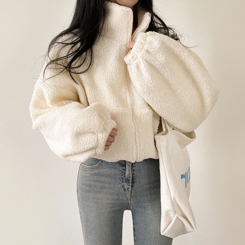 Women Oversized Fleece Jacket Lisslune