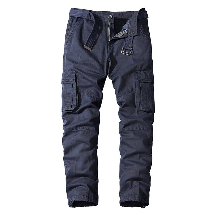 Men's multifunctional cargo pants with elastic waistband and practical side pockets Lisslune