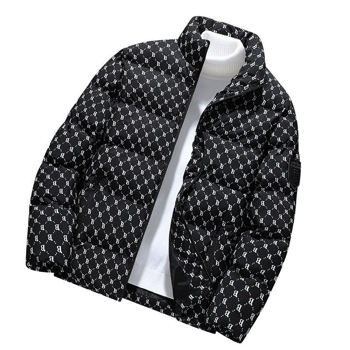 Men's stylish down jacket with graphic pattern Lisslune