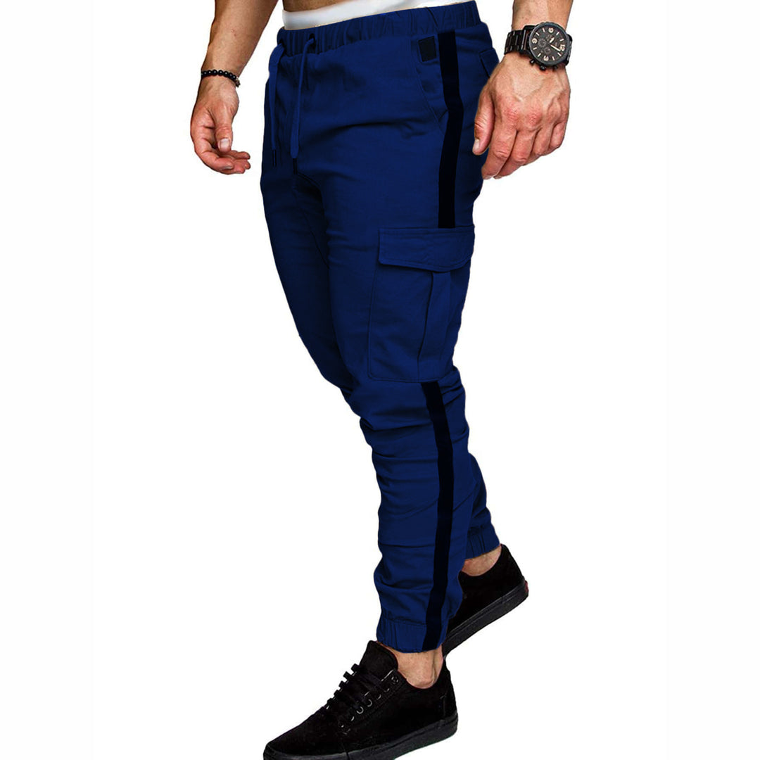 Men's cargo pants with adjustable waistband and functional pockets Lisslune