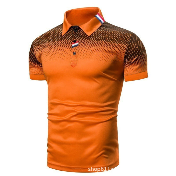 Men's polo shirt with modern graphic design and sporty fit Lisslune