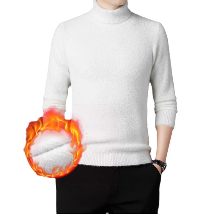 Men's high-quality turtleneck sweater made of soft material Lisslune