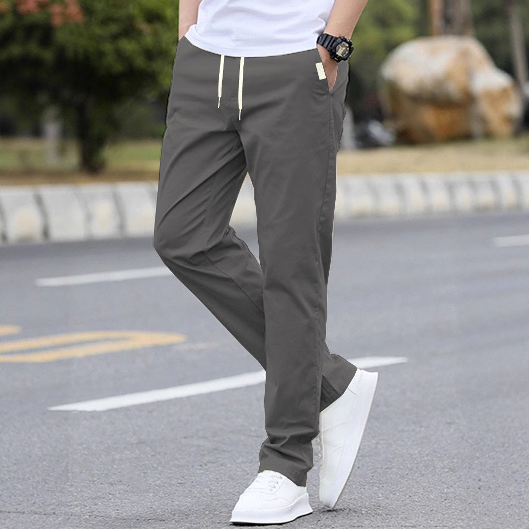 Men's leisure pants with adjustable waistband and breathable material Lisslune