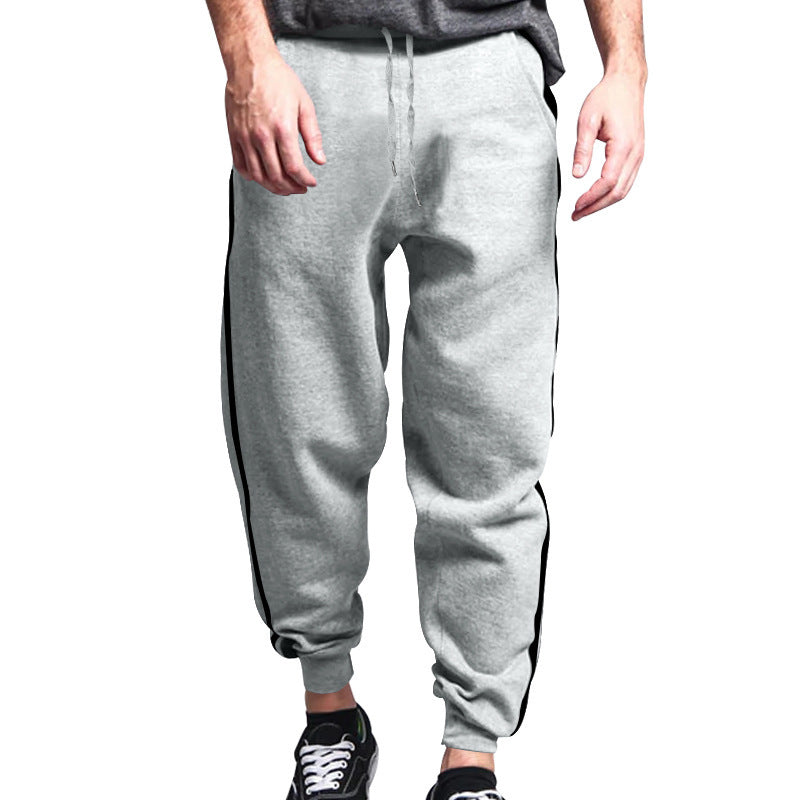 Men's Sporty Jogging Pants with Side Stripe Lisslune