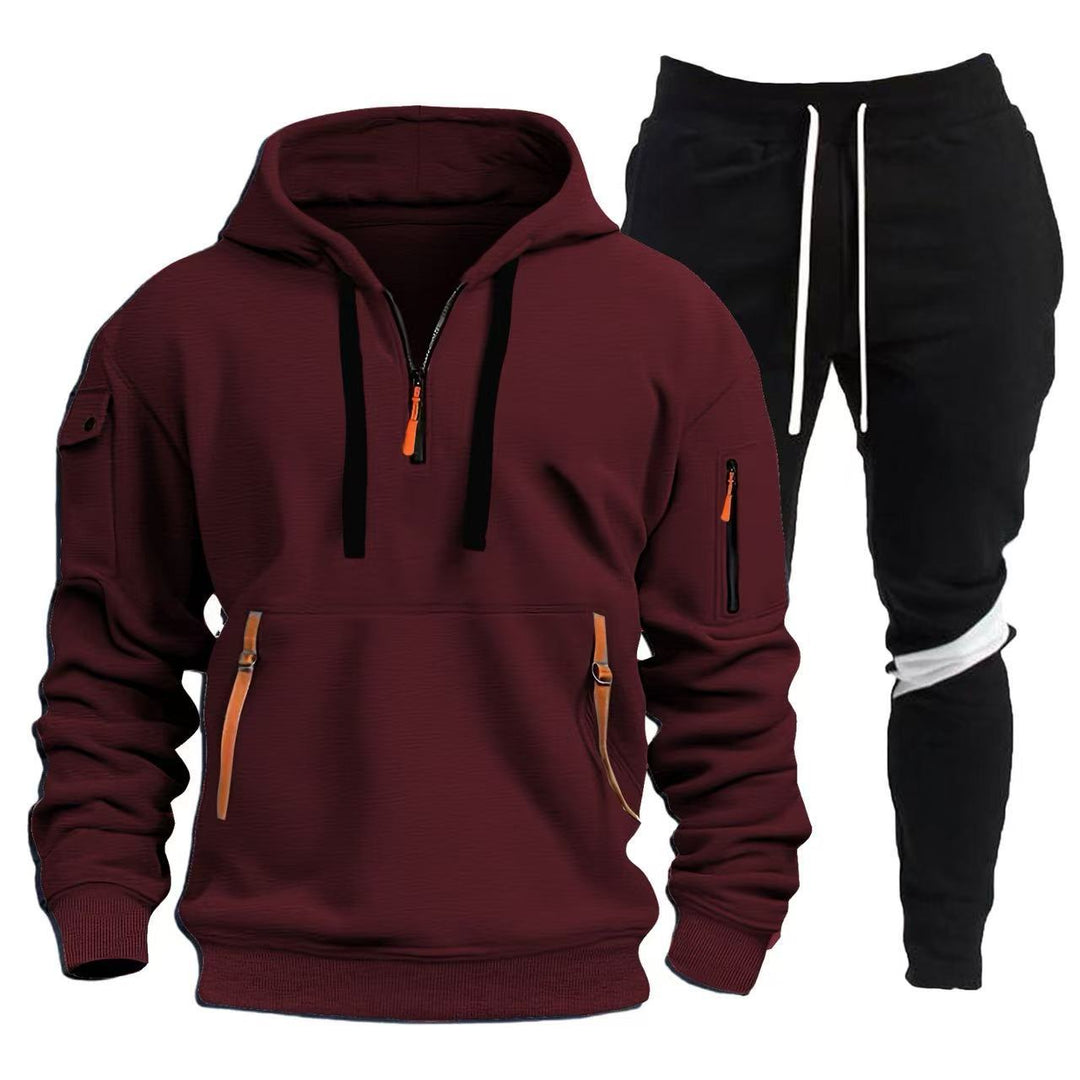 Men's sporty hoodie and jogging pants combination Lisslune
