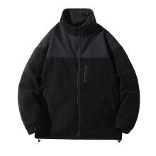 Men's fleece jacket with high collar and zip pockets Lisslune