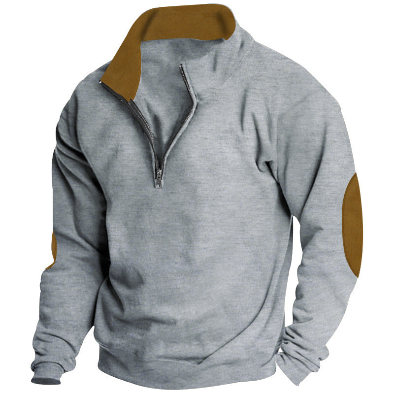 Men's sweater with high collar and zip closure Lisslune