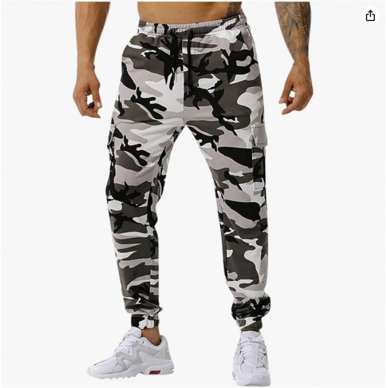 Men's Camouflage Cargo Pants with practical side pockets and adjustable waistband Lisslune