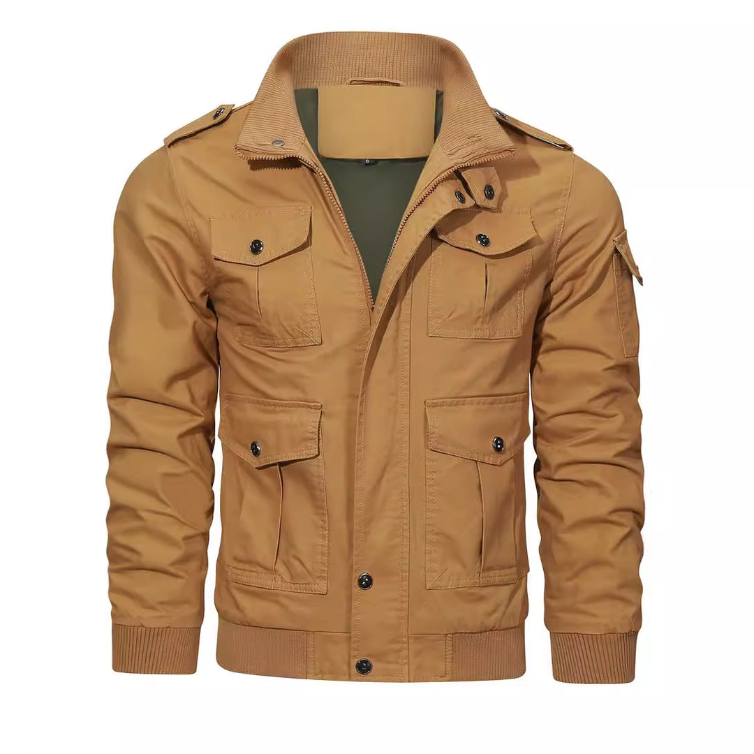 Men's Fashionable Utility Jacket with Practical Pockets Lisslune