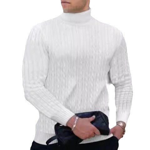 Men's turtleneck sweater made of comfortable knit quality Lisslune
