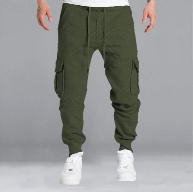 Men's stylish cargo pants with elastic waistband and practical side pockets Lisslune