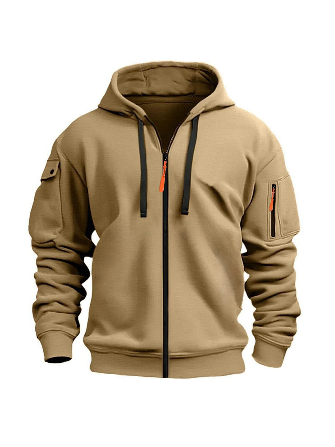 Men's hoodie jacket with functional zip pockets and modern cut Lisslune