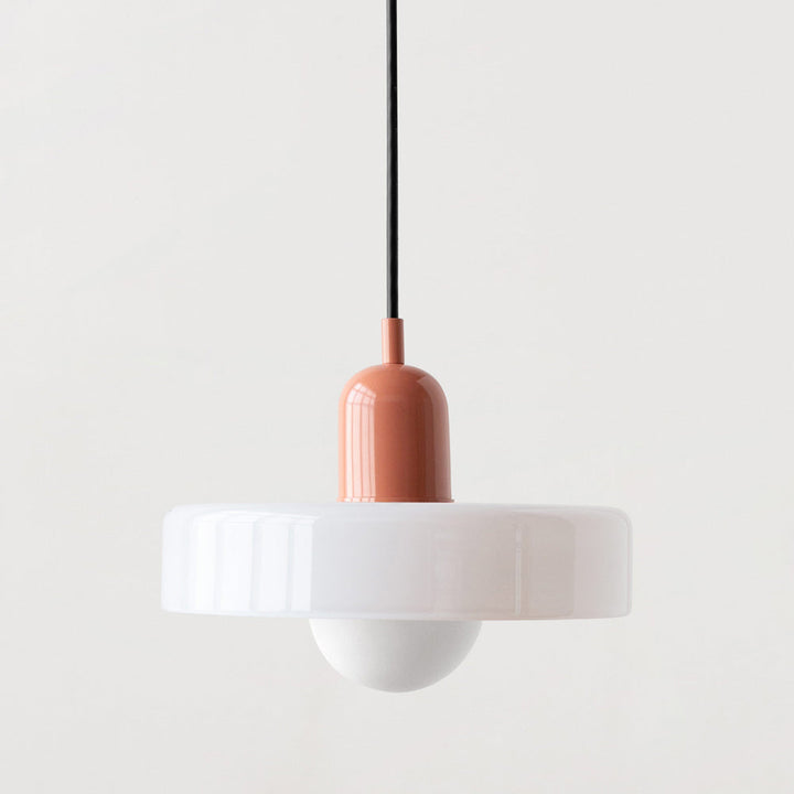 Lisslune | Coloured Glass Pendant Light – Elegant Bauhaus-Style Hanging Lamp for Living Room & Dining Area