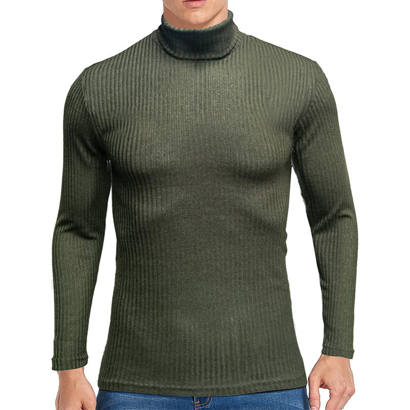 Men's fine turtleneck sweater made of textured knit Lisslune