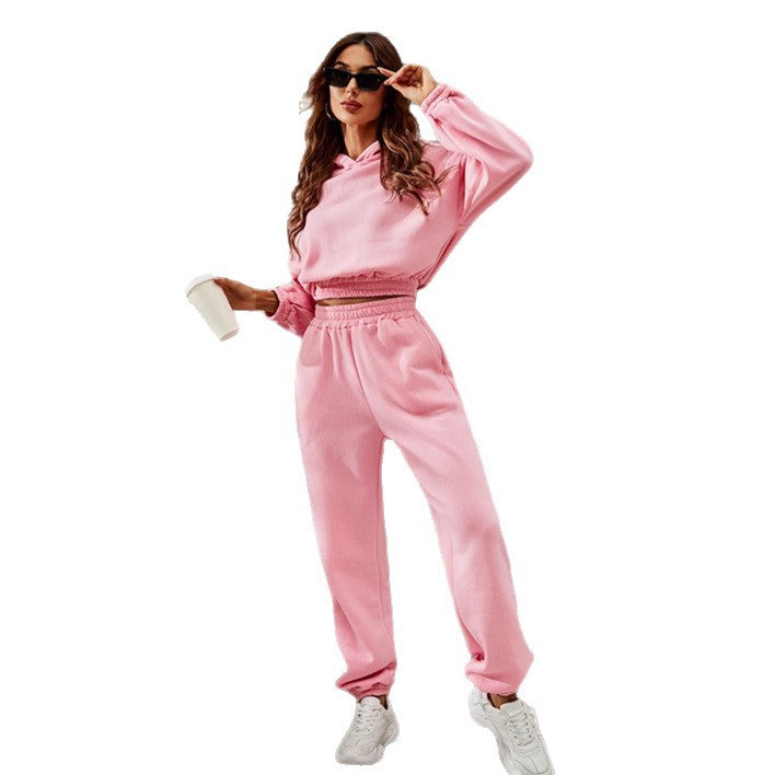 Women's tracksuit with a casual cut and elastic waistband