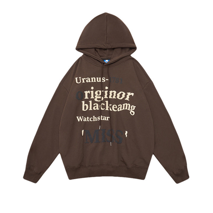 Women's leisure hoodie with trendy lettering Lisslune
