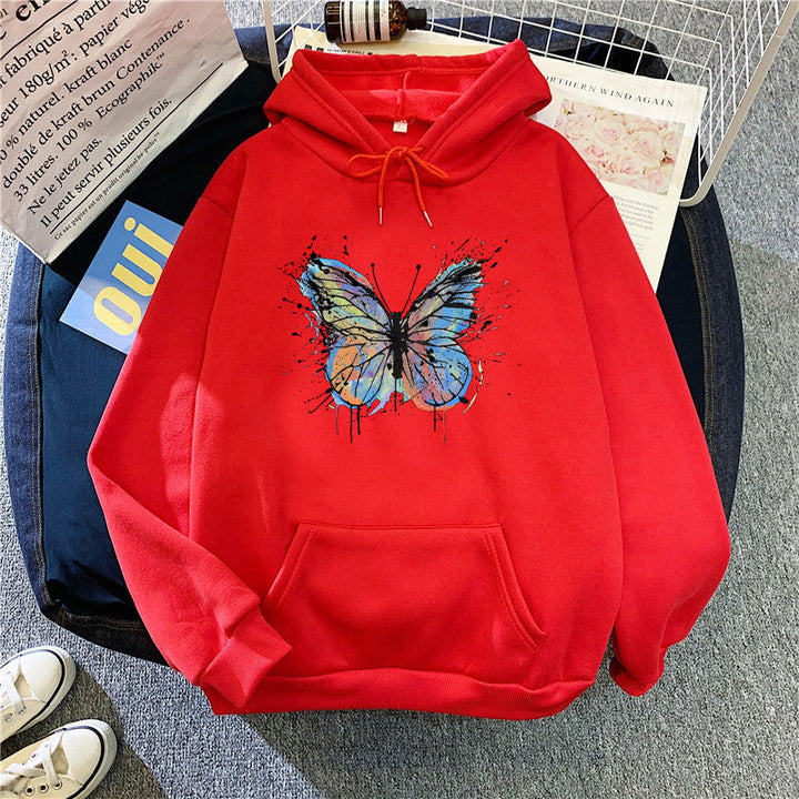 Women's hoodie with appealing butterfly design Lisslune