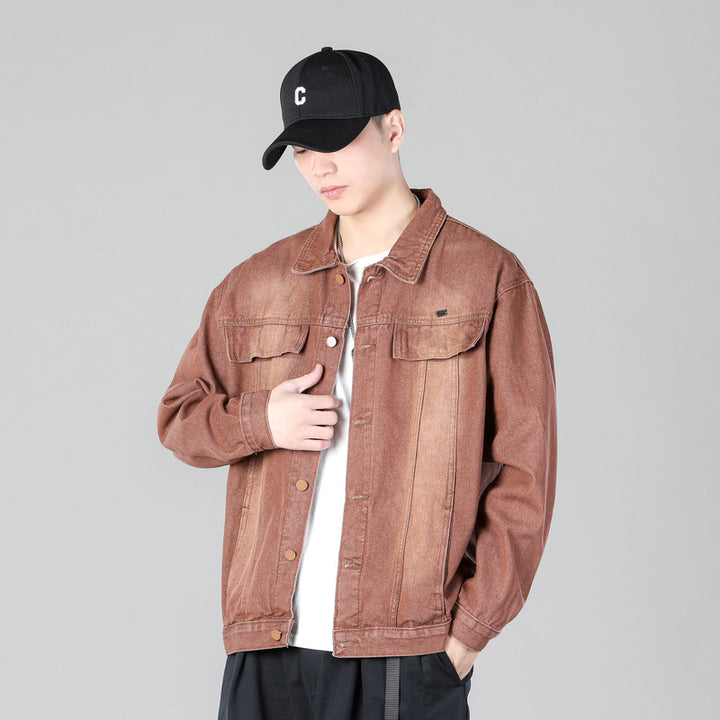 Men's fashionable denim jacket with functional pockets and casual cut Lisslune