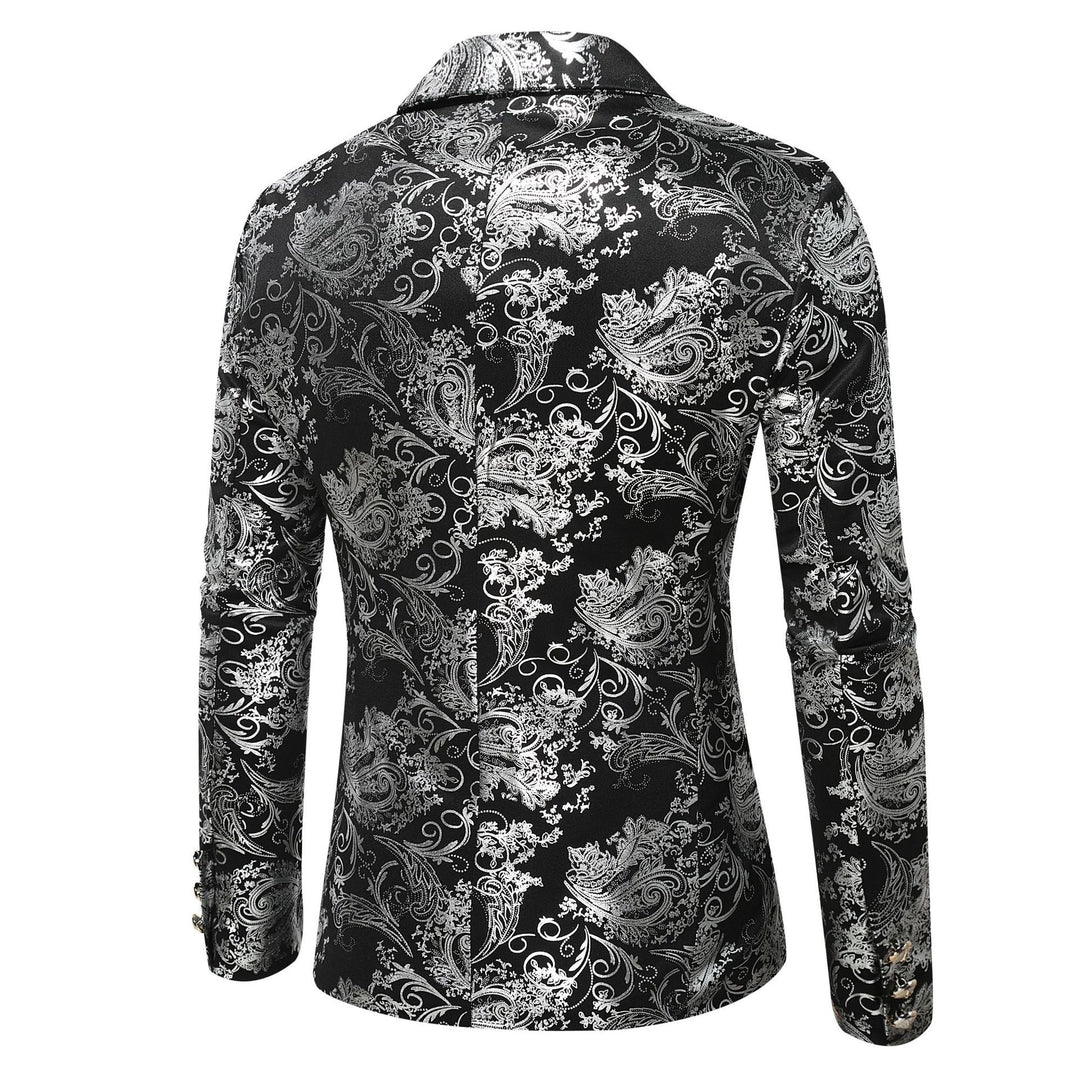 Men's elegant sequin blazer in baroque style Lisslune
