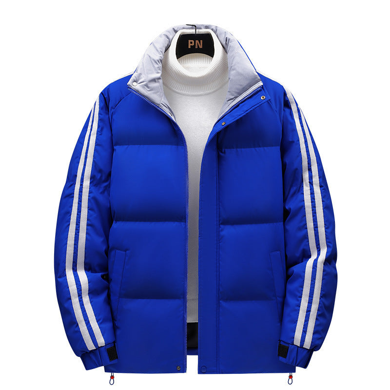 Men's Winter Quilted Jacket with Insulating Inner Lining and Adjustable Hood Lisslune