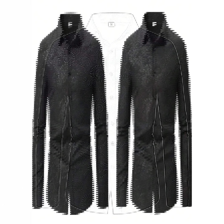 Men's shirt with fine pattern print Lisslune