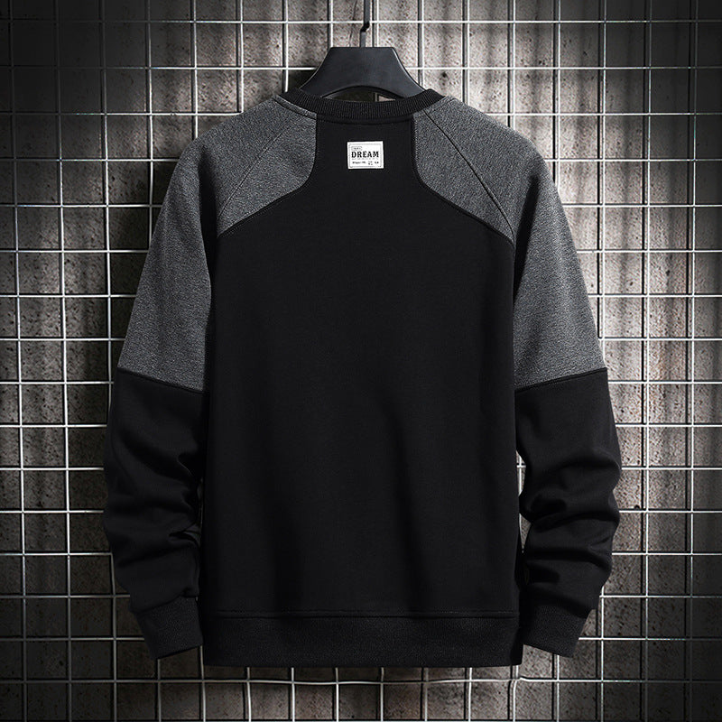 Men's fashionable sweatshirt with contrast sleeves Lisslune