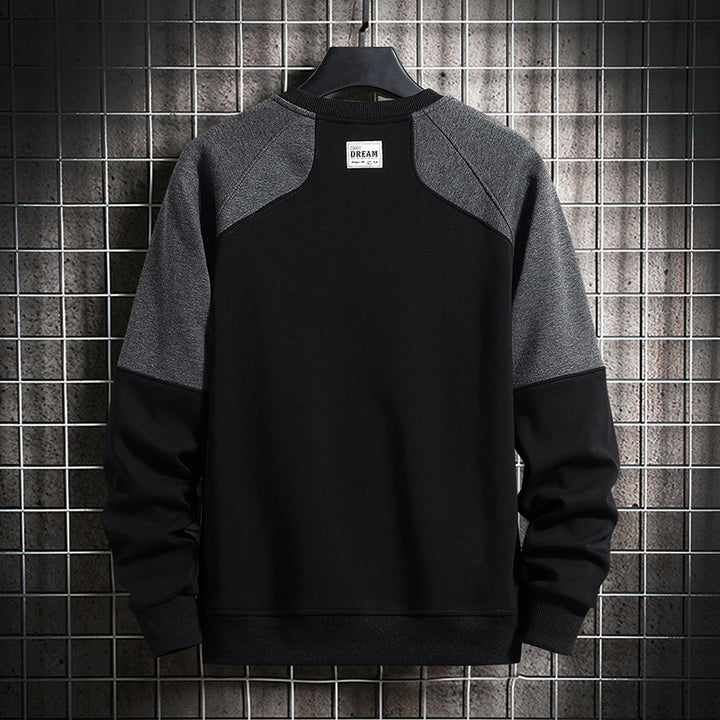 Men's fashionable sweatshirt with contrast sleeves Lisslune