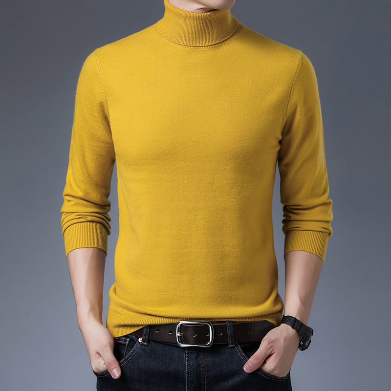 Men's turtleneck sweater made from high-quality wool Lisslune