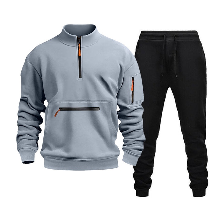 Men's Sports Sweatshirt and Jogging Pants Set Lisslune