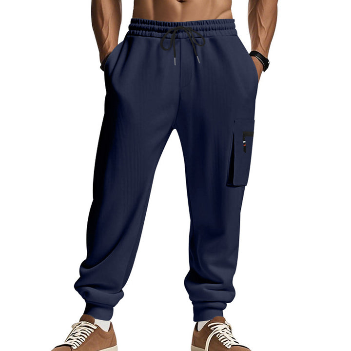 Men's sporty jogging trousers with practical side pockets and adjustable waistband Lisslune