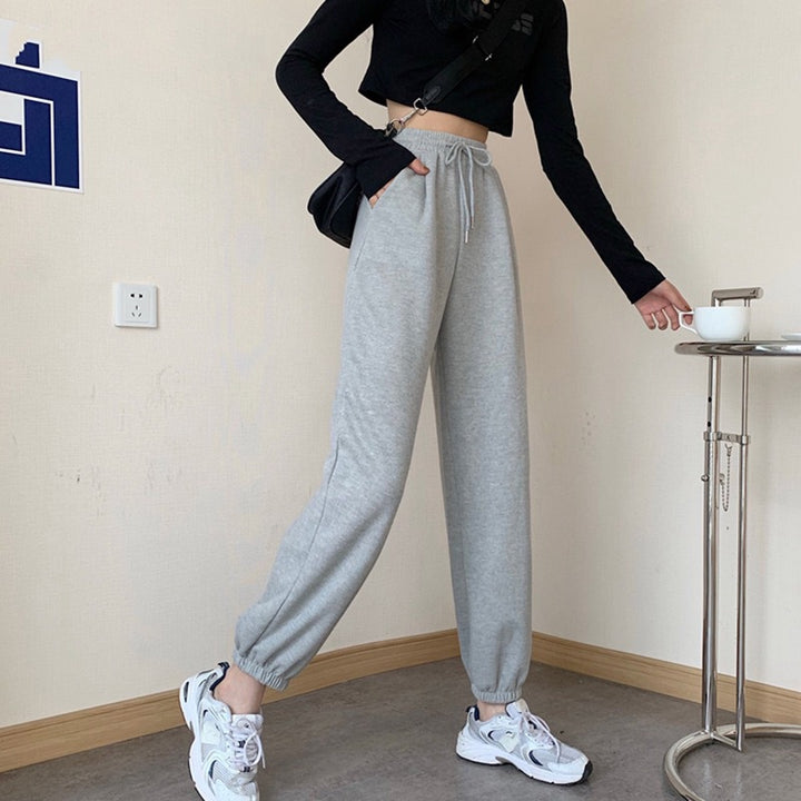 Women's Comfortable Jogging Pants with Elastic Waistband Lisslune