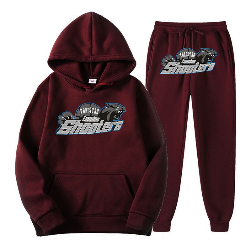 Women's leisure hoodie and jogger set with urban sports design Lisslune