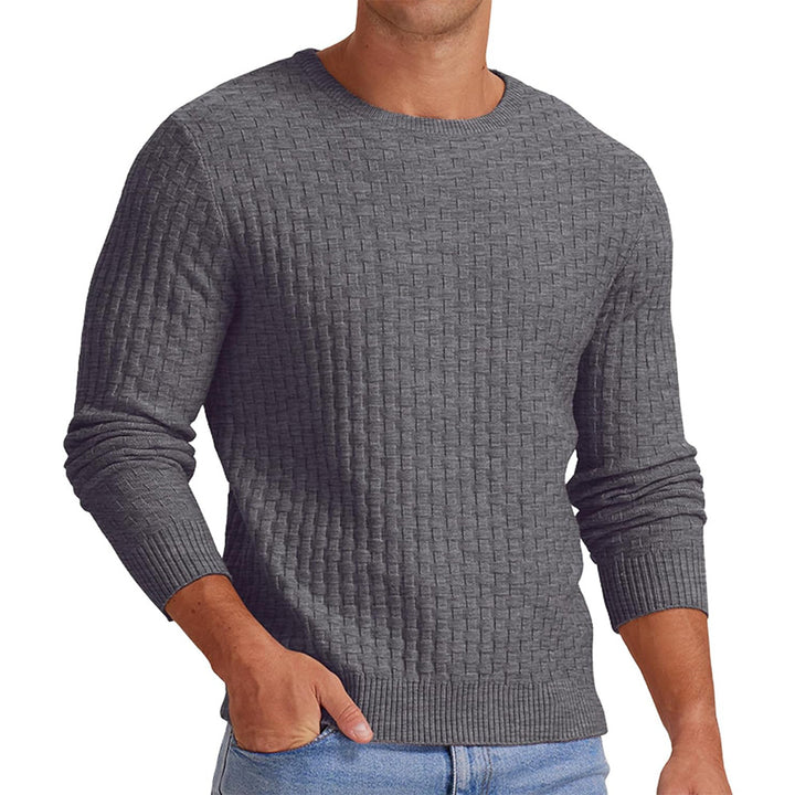 Men's structured sweatshirt with round neck and long sleeves Lisslune