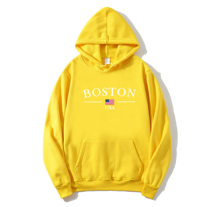 Women's hoodie with Boston print Lisslune