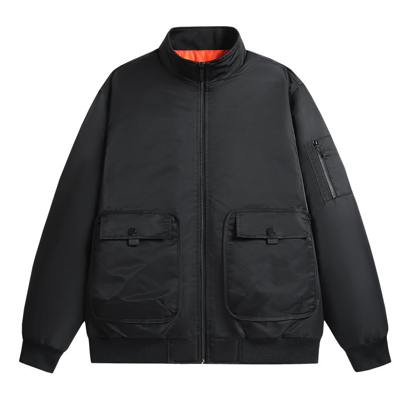 Men's casual transitional jacket with functional pockets Lisslune