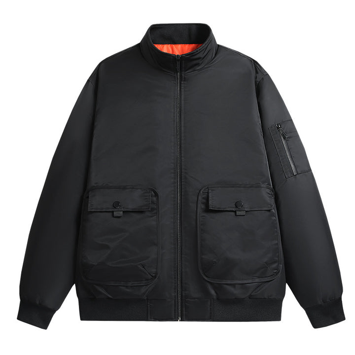 Men's casual transitional jacket with functional pockets Lisslune