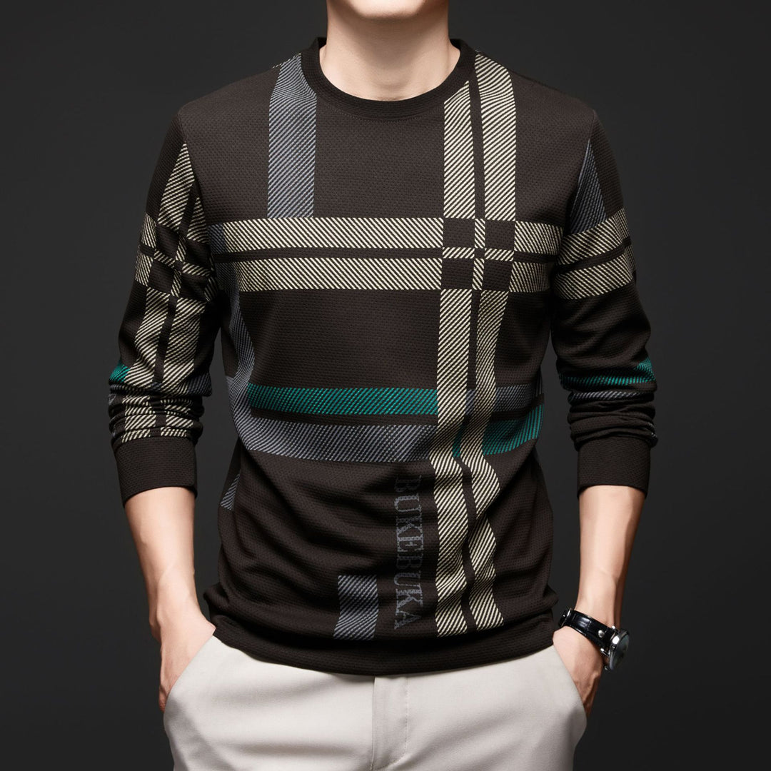 Men's stylish shirt with textured design and unique graphic print Lisslune
