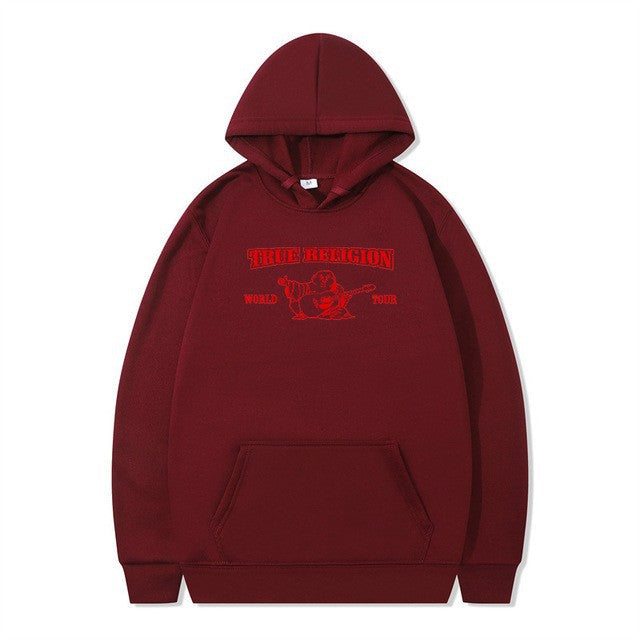 Women's Hooded Sweater with Eye-Catching Logo Design Lisslune