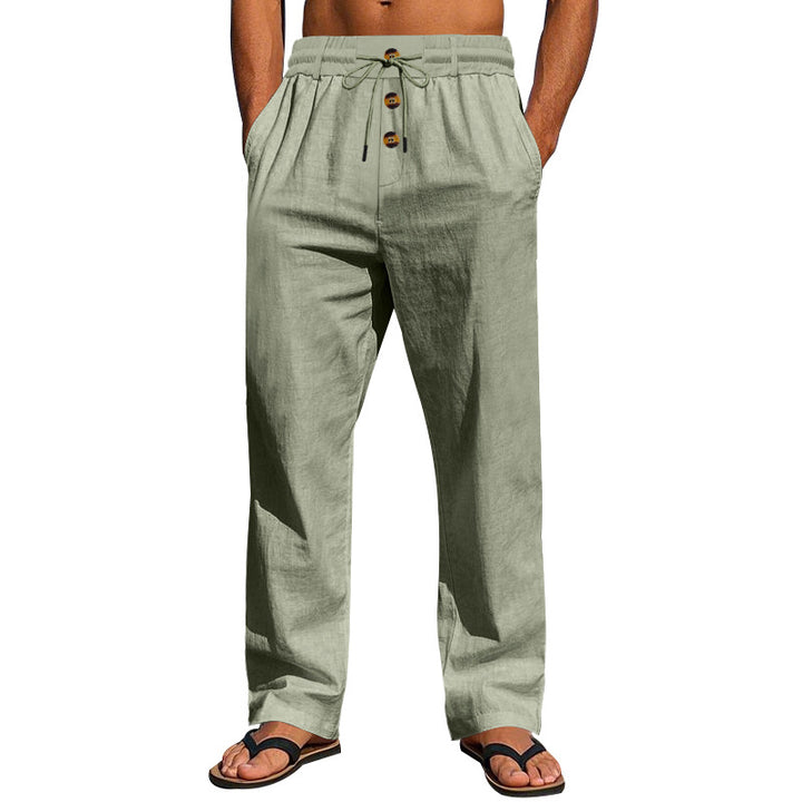 Men's airy beach pants with adjustable drawstring and practical side pockets Lisslune