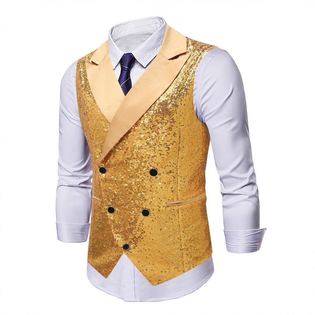 Men's shimmering sequin vest Lisslune