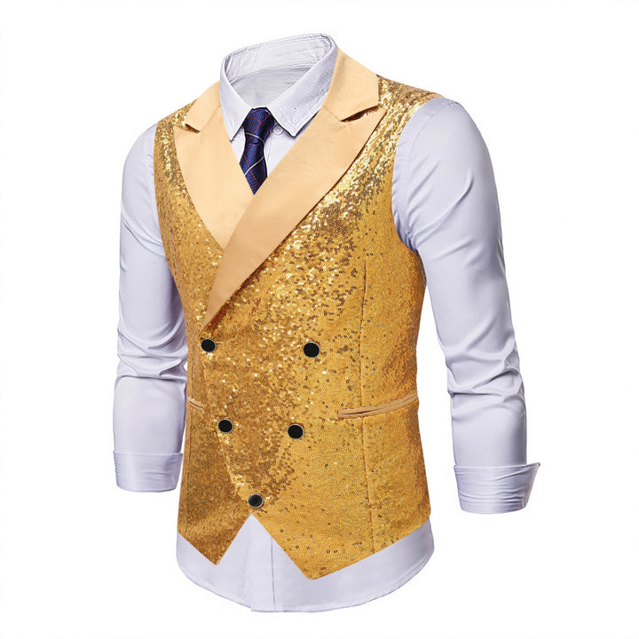 Men's shimmering sequin vest Lisslune
