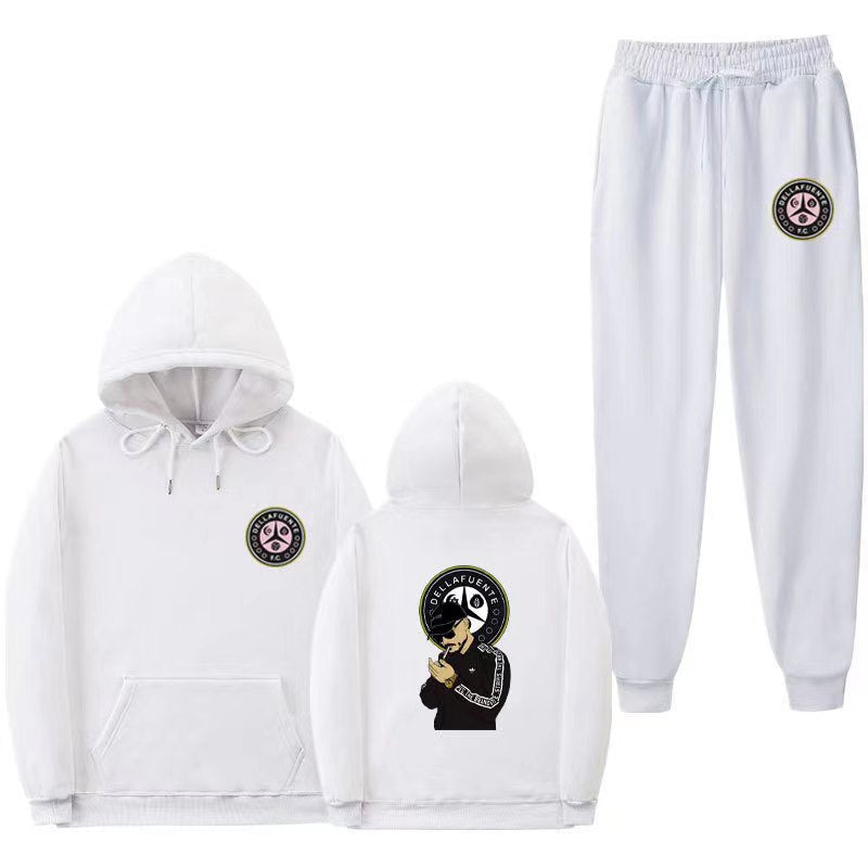Women's set of hoodie and jogging pants with unique print Lisslune