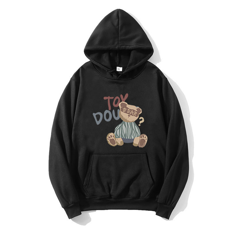 Womens hoodie with playful bear motif Lisslune