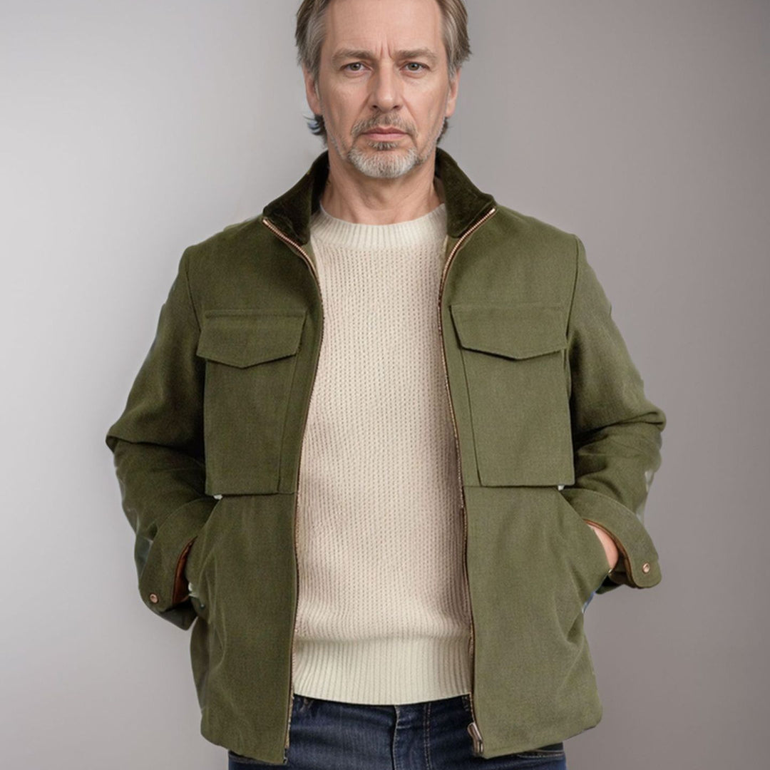 Men's stylish functional jacket in modern design with generous pockets Lisslune