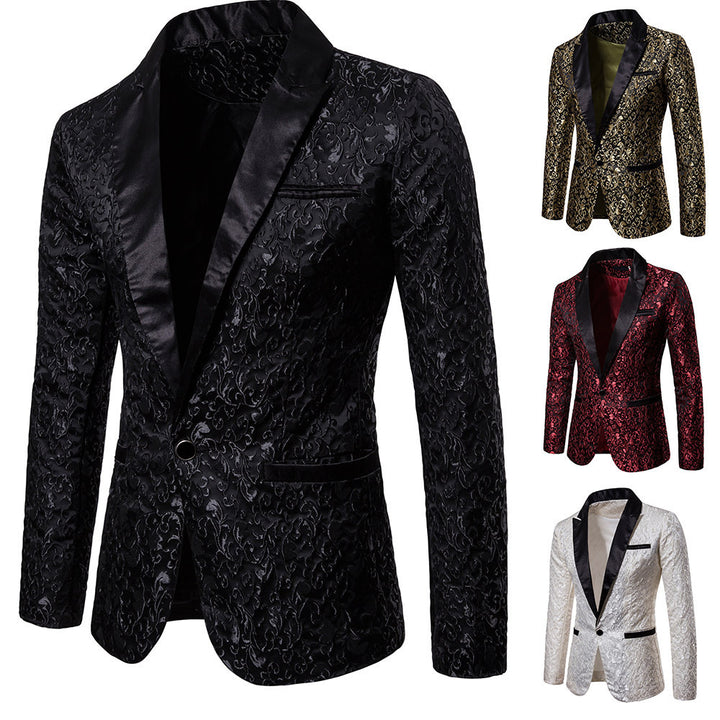 Men's elegant blazer with floral patterns Lisslune