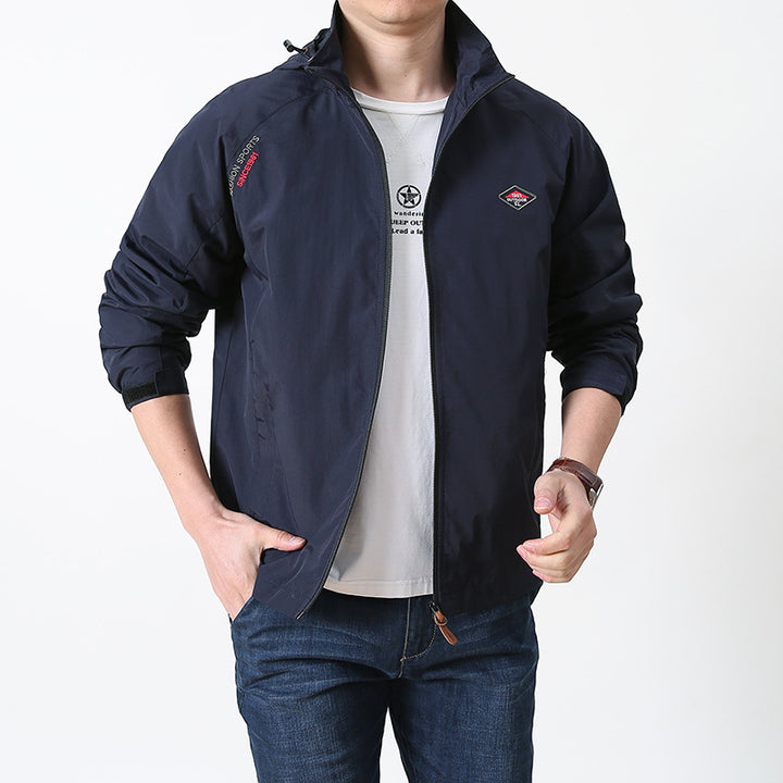 Men's Lightweight Outdoor Jacket with Breathable Material and Practical Design Lisslune